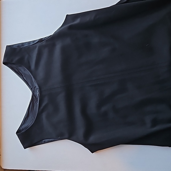 Eileen Fisher Black Sleeveless Ponte Aline Tent Dress M - Picture 2 of 8